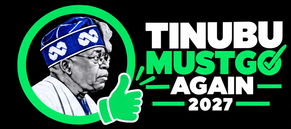 Tinubu Must Go Again 2027 logo